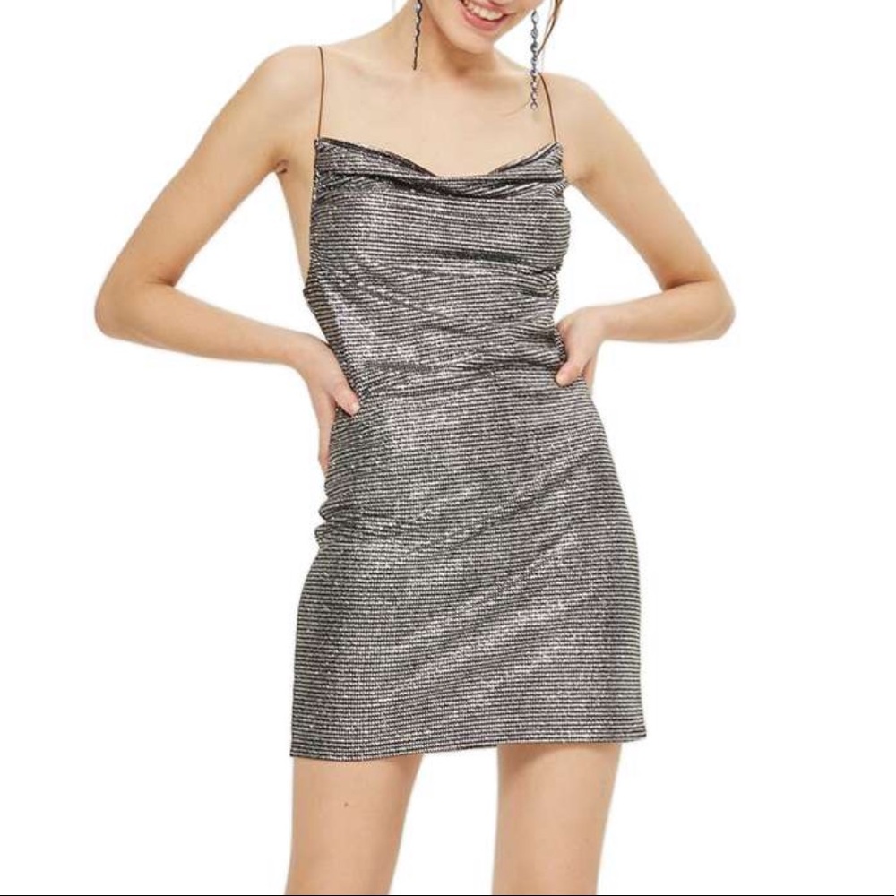 NYE Topshop glitter sparkly dress